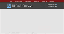 Desktop Screenshot of fleitmanlaw.com
